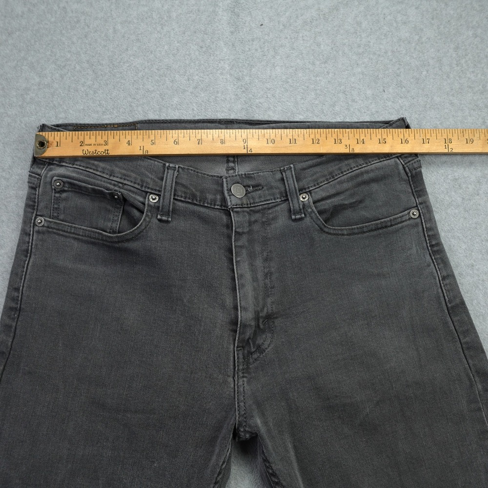 Levi's 513 Jeans Mens 32x34 Gray Denim WaterLess Slim Straight Casual - Picture 6 of 16